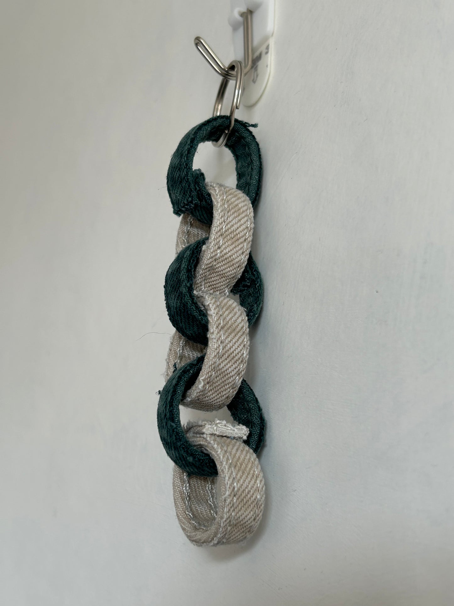 Up-cycled Denim Key Ring
