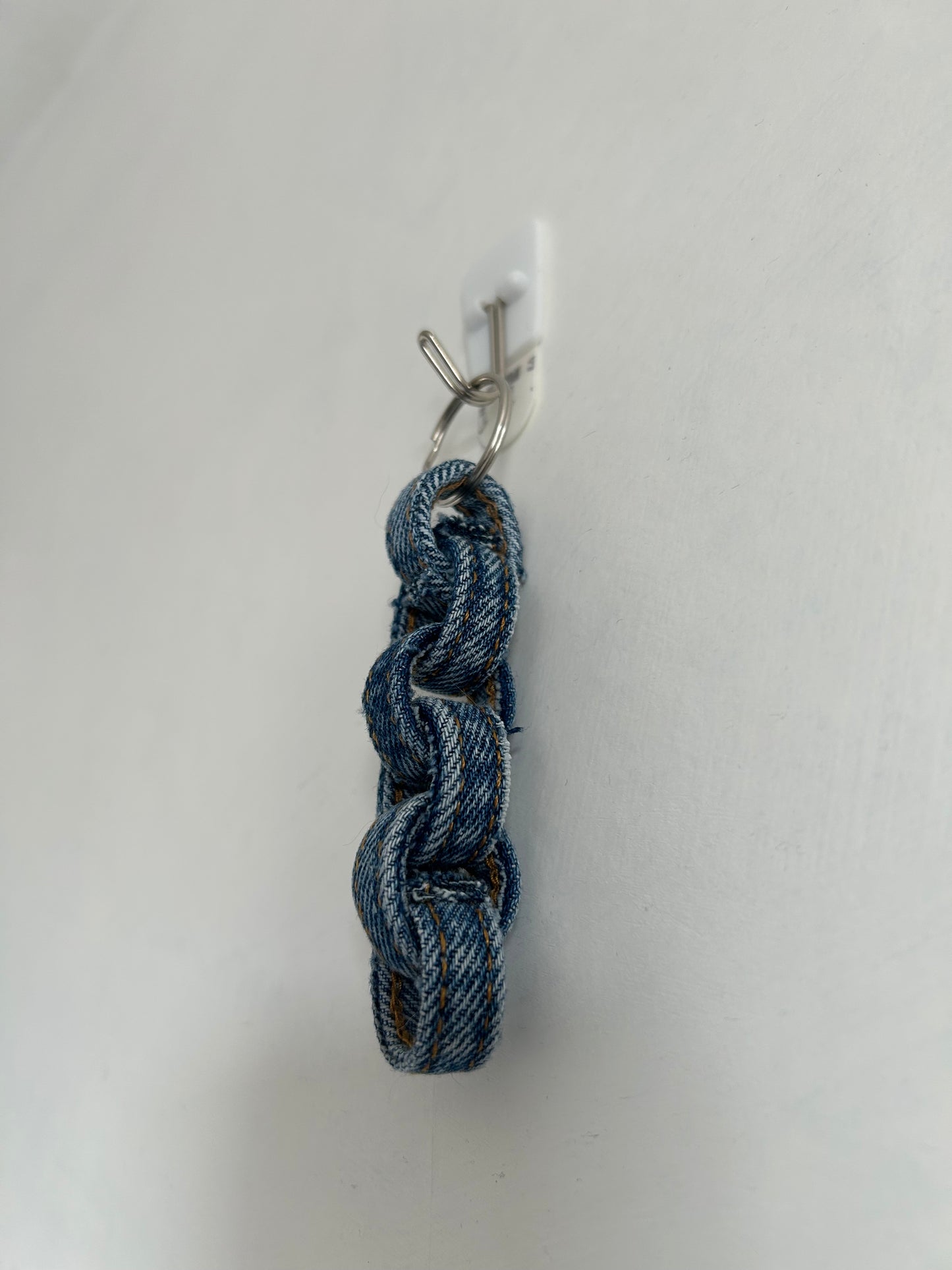 Up-cycled Blue Denim Key Ring
