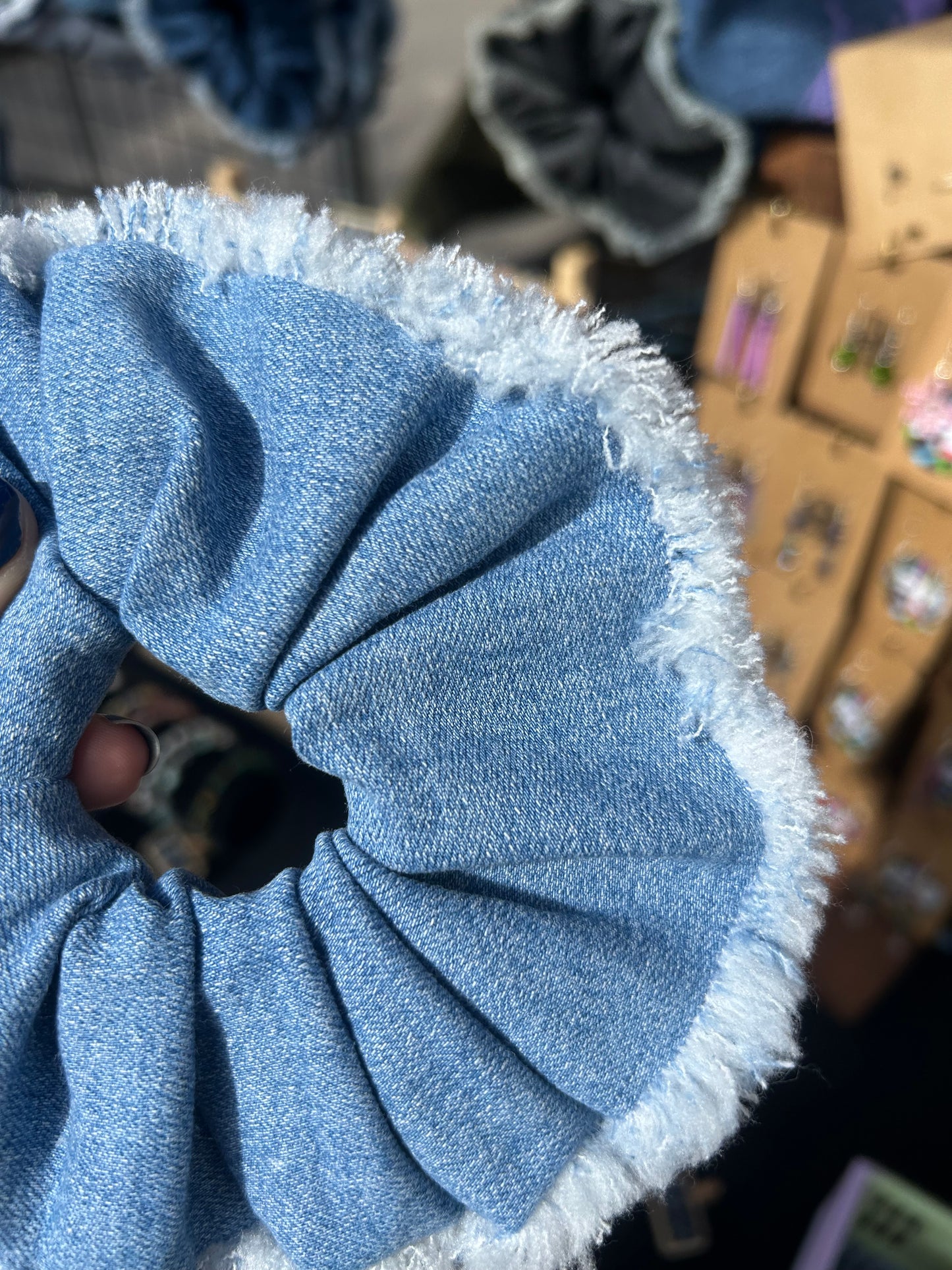Light Denim Scrunchie