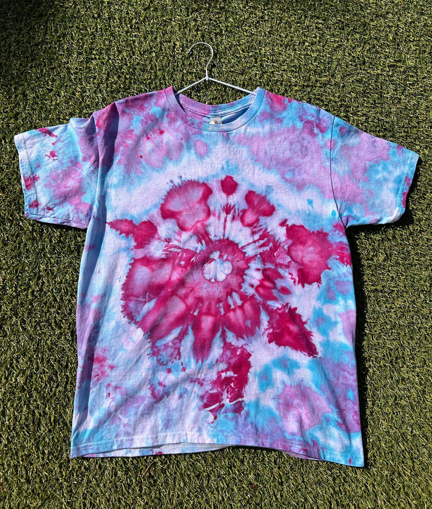 Pink/Purple Ice Dye Tee Youth