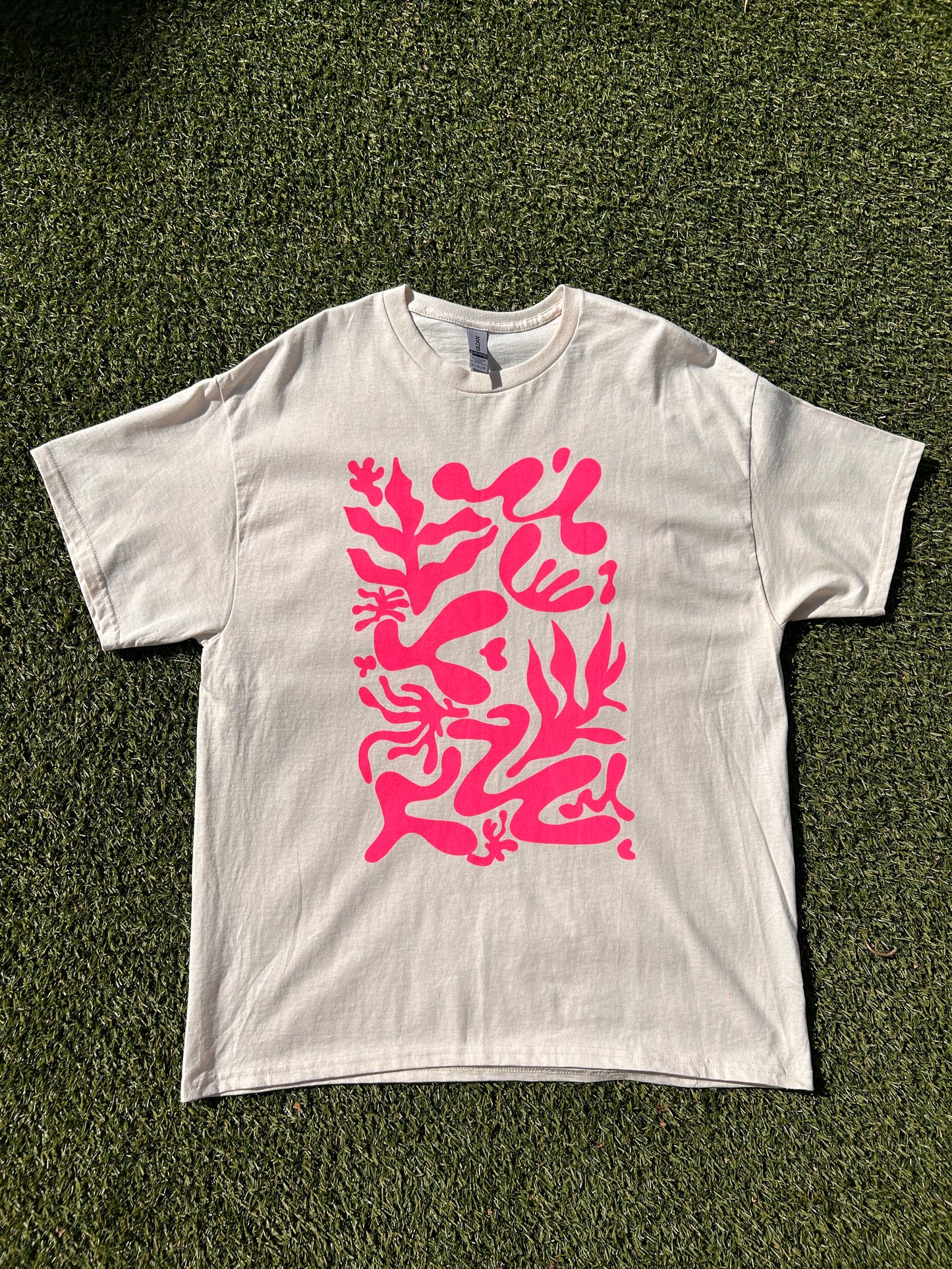 Cleo Tee in Pink/Natural