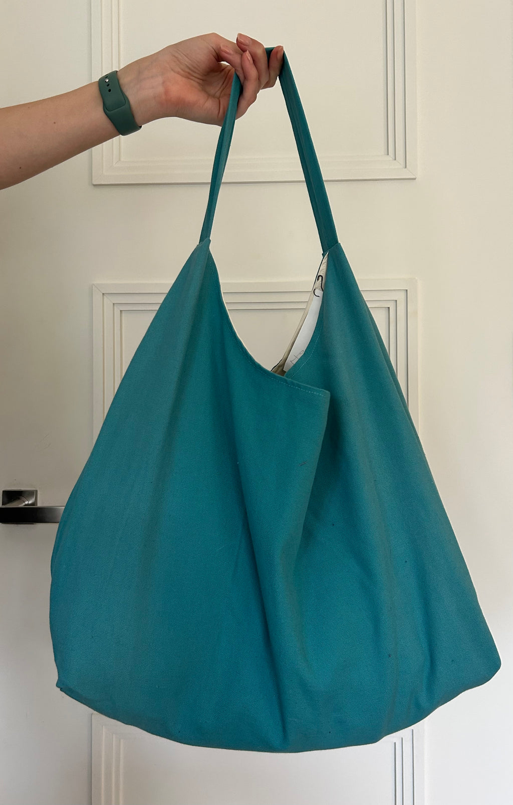 Up-cycled Blue Star Shoulder Bag - One of a kind