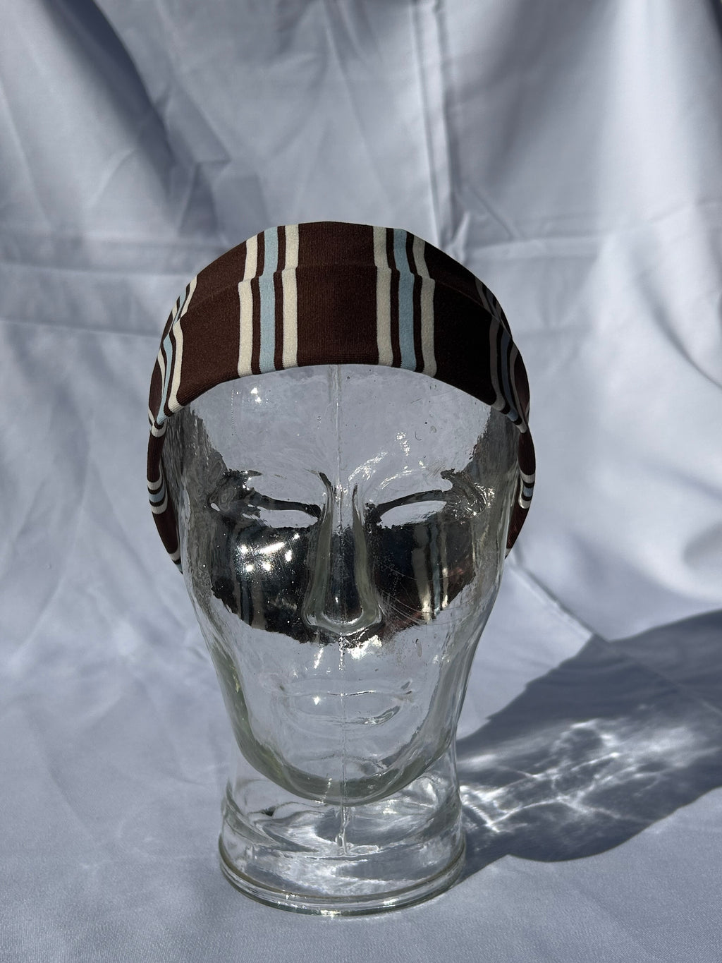 Brown stripe headband