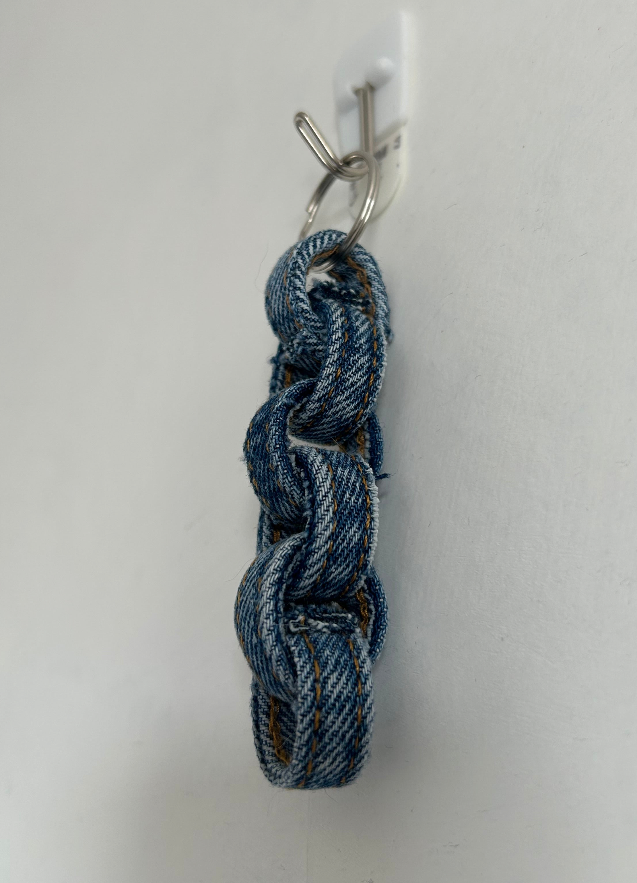 Up-cycled Blue Denim Key Ring