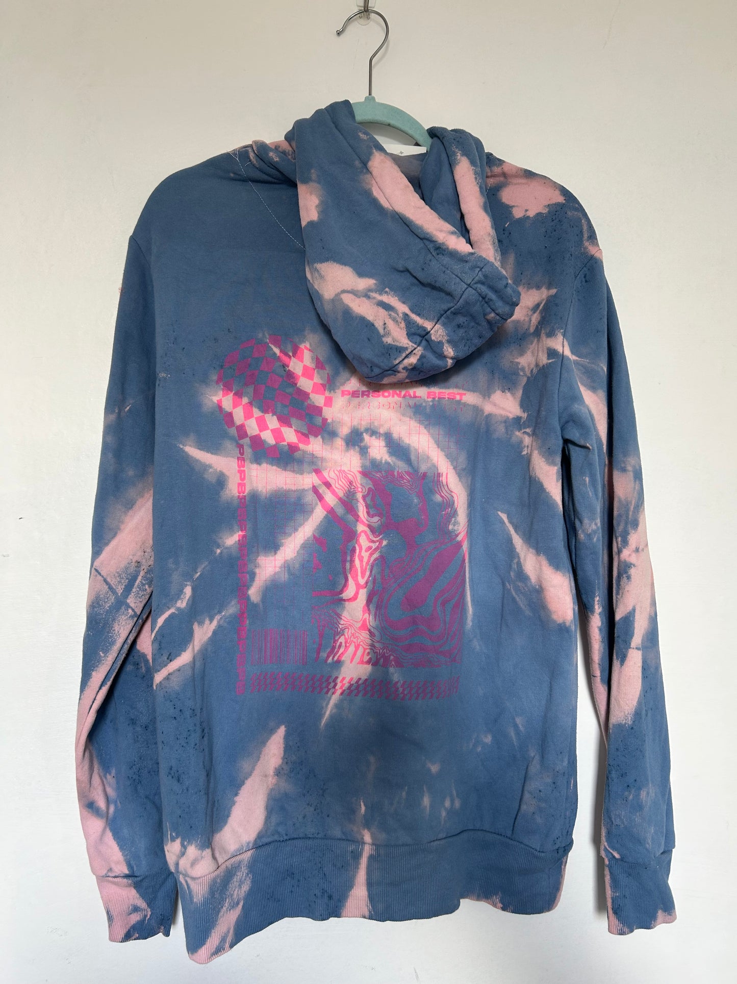 Tie - Dye Hoodie | Pink PB Print