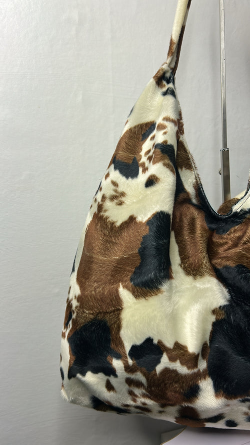 Cow print Everything Shoulder Bag