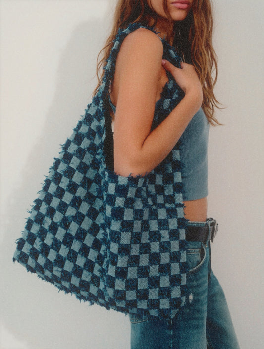 Everything Denim Shoulder Bag - Blues
