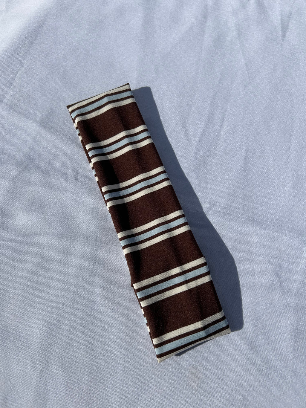 Brown stripe headband