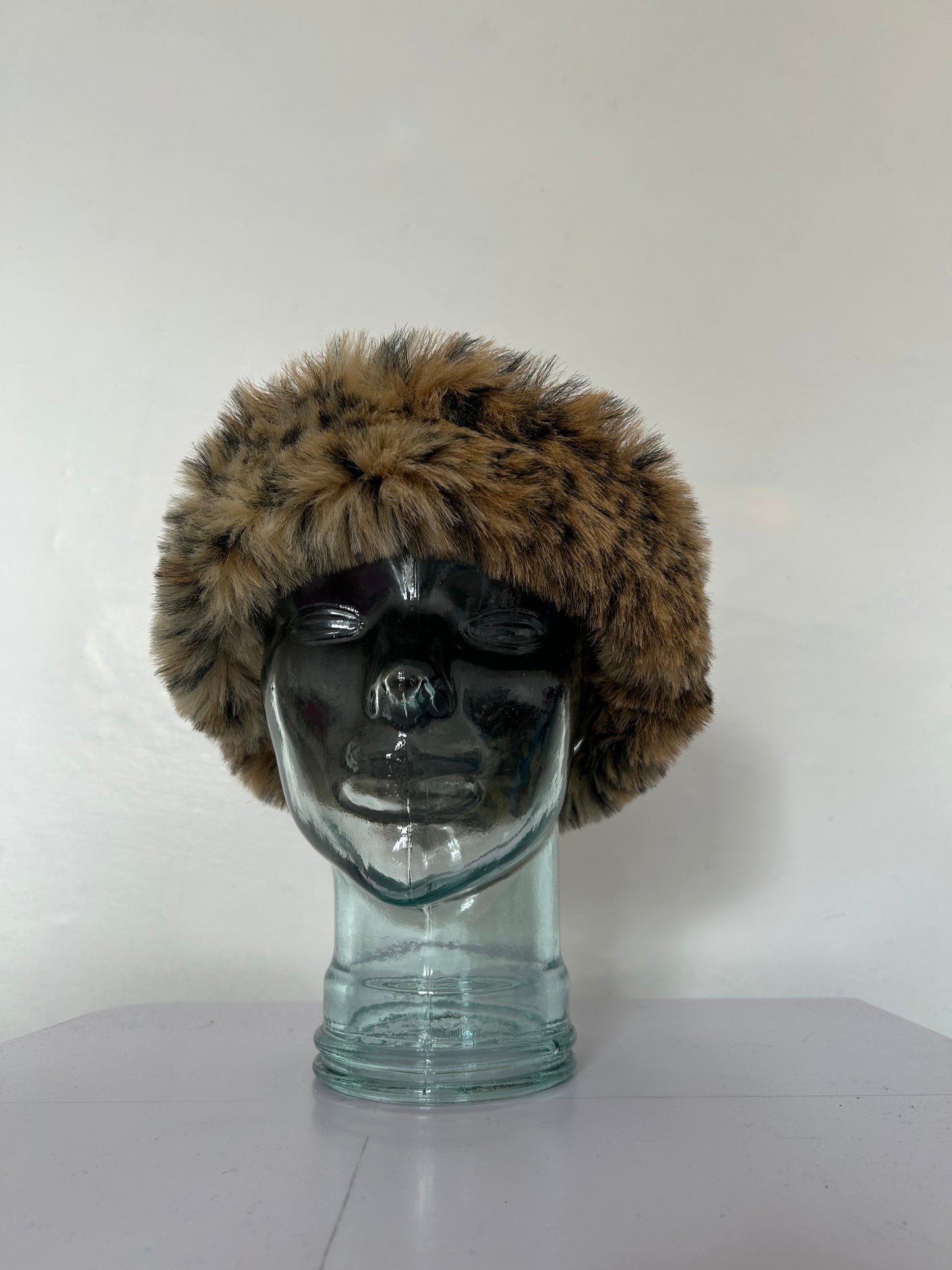 Leopard | Velour Mongolian Hat