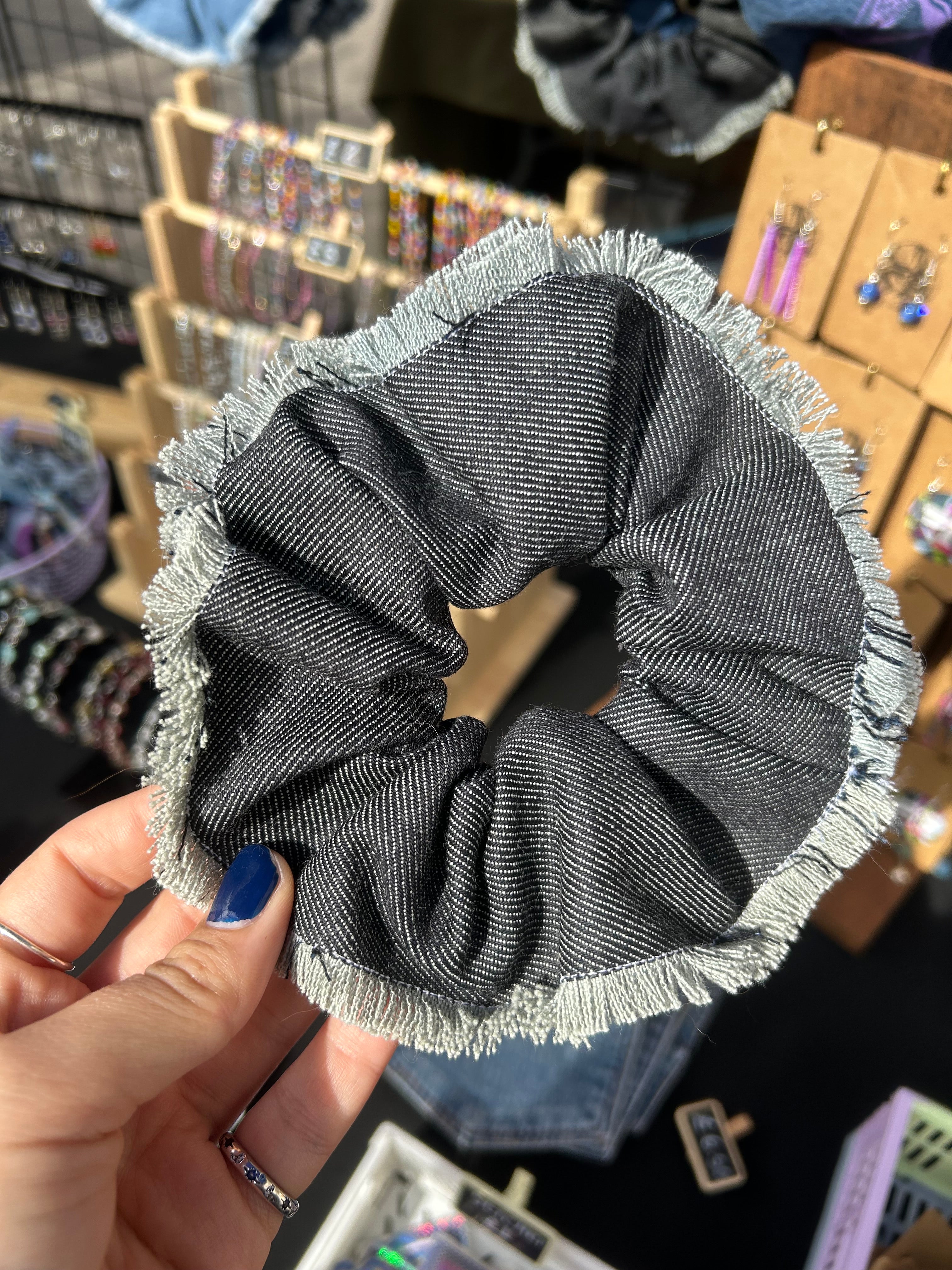 Dark Denim Scrunchie