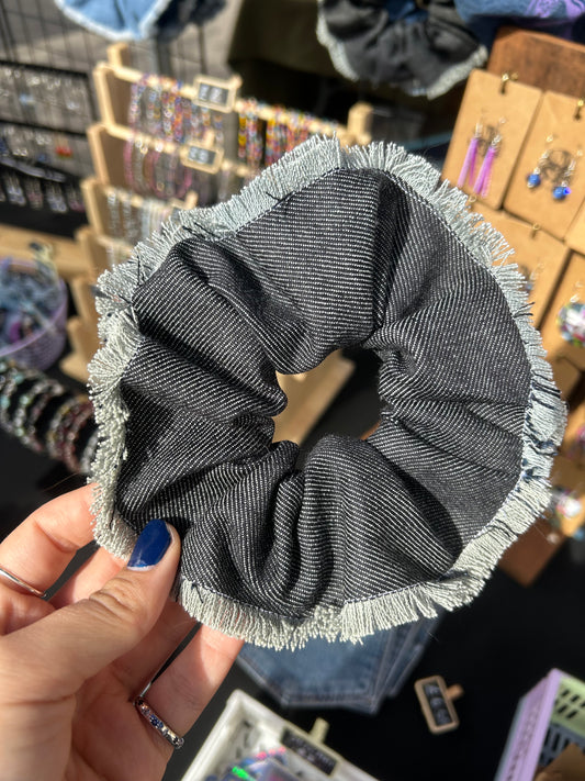 Dark Denim Scrunchie