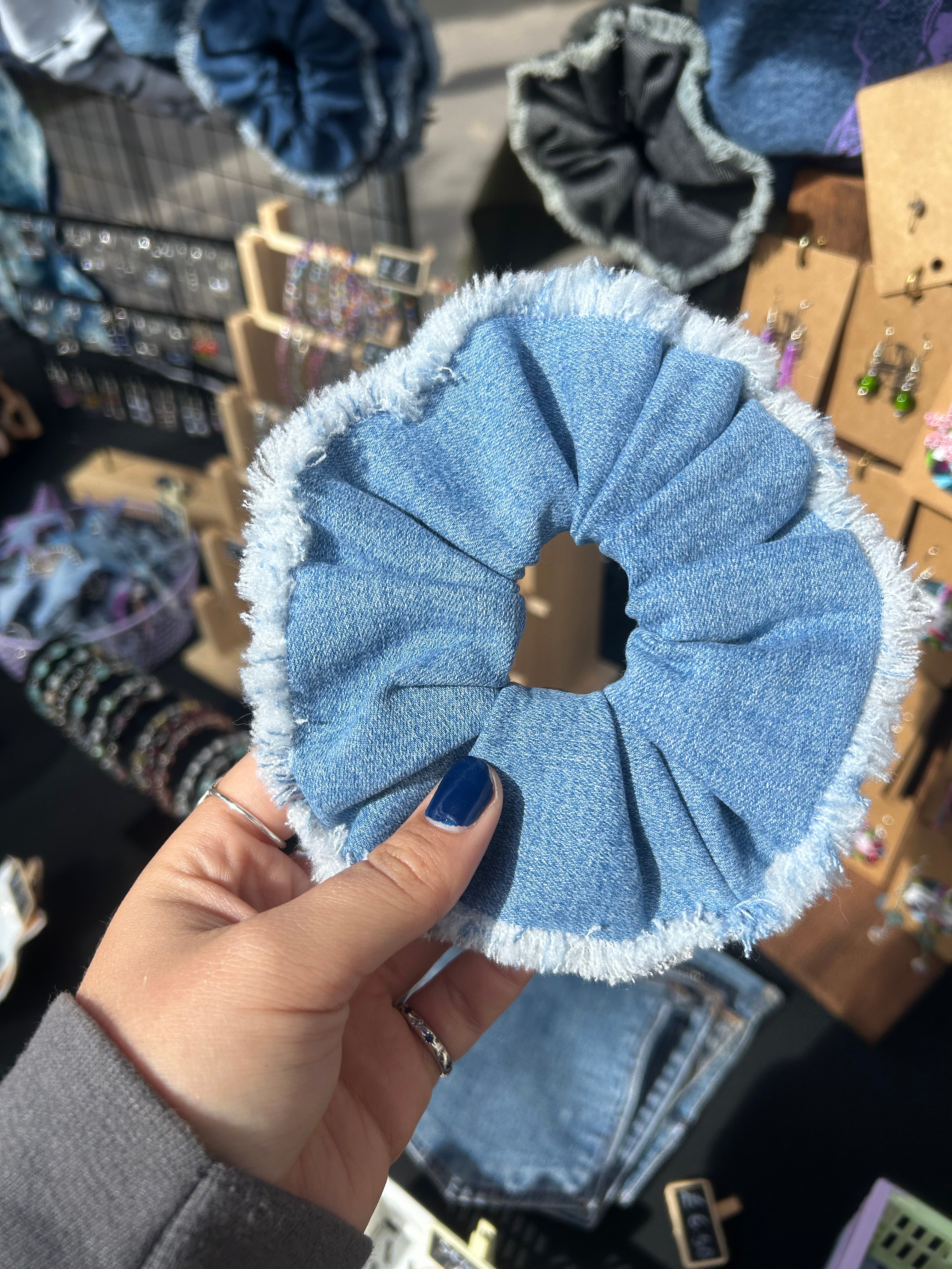 Light Denim Scrunchie