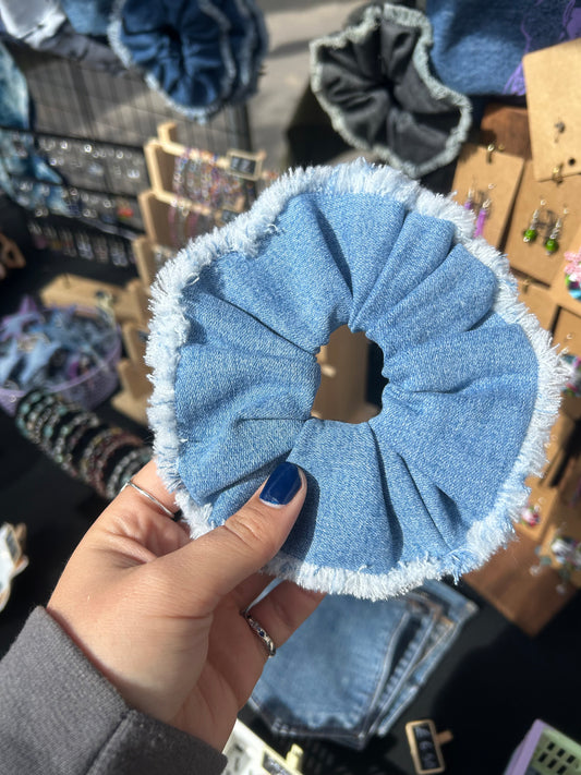 Light Denim Scrunchie