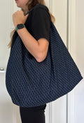 Up-cycled Blue distressed Shoulder Bag - One of a kind