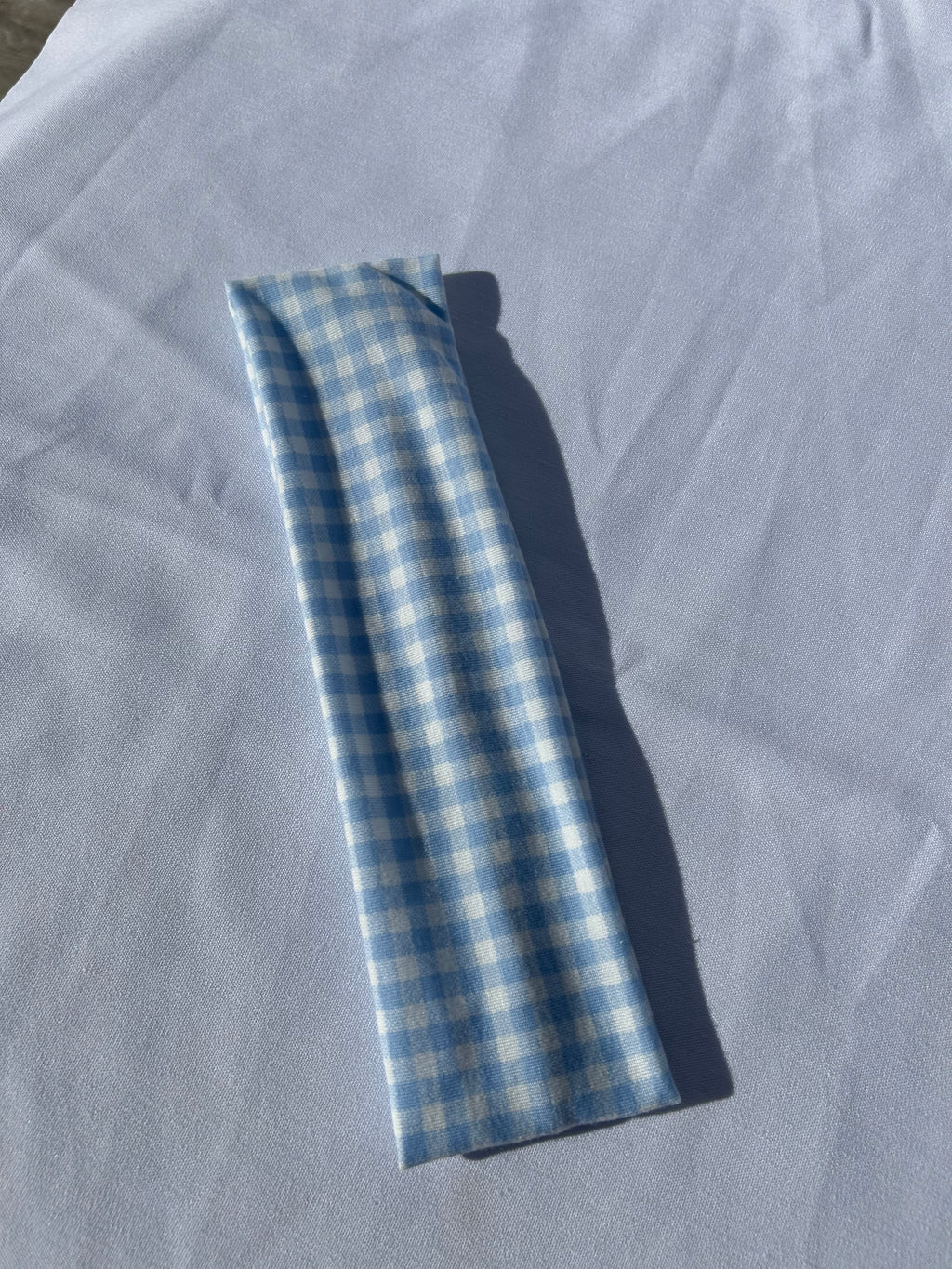 Blue Check headband