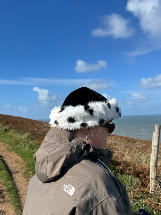Dalmatian | Velour Mongolian Hat