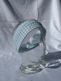Blue Check headband