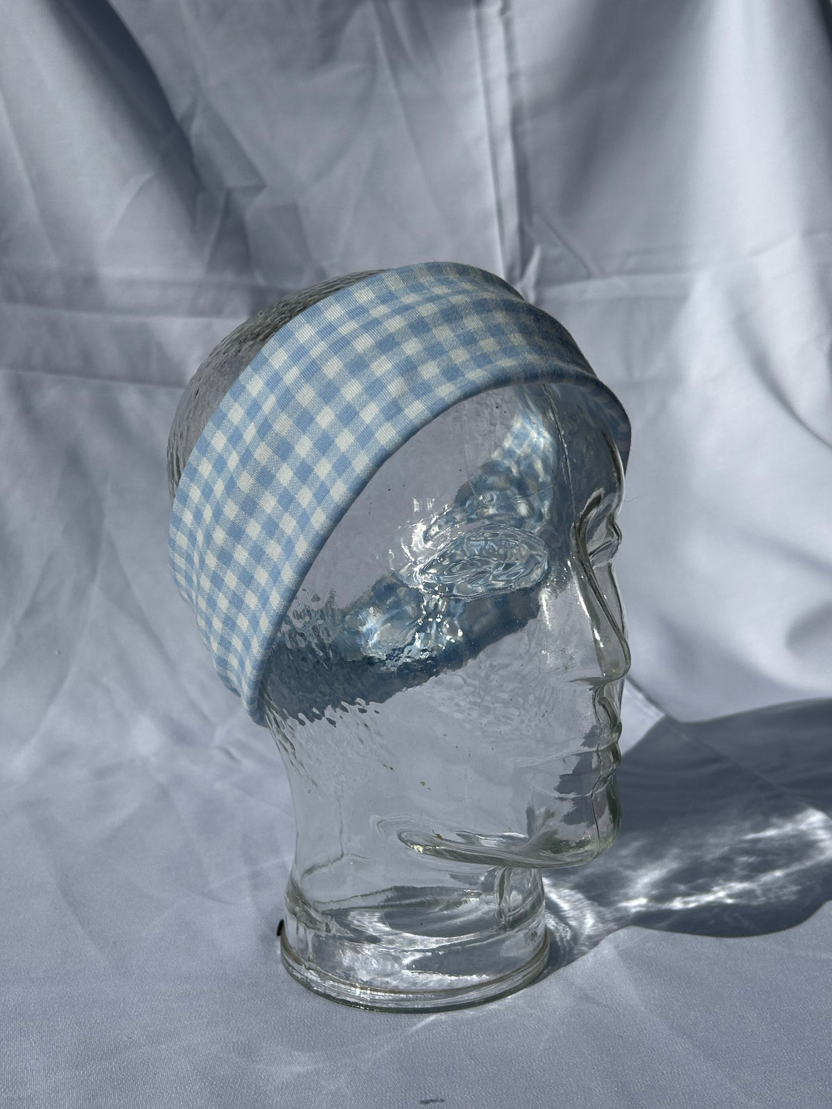 Blue Check headband