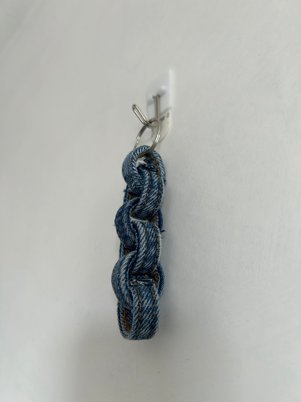 Up-cycled Blue Denim Key Ring