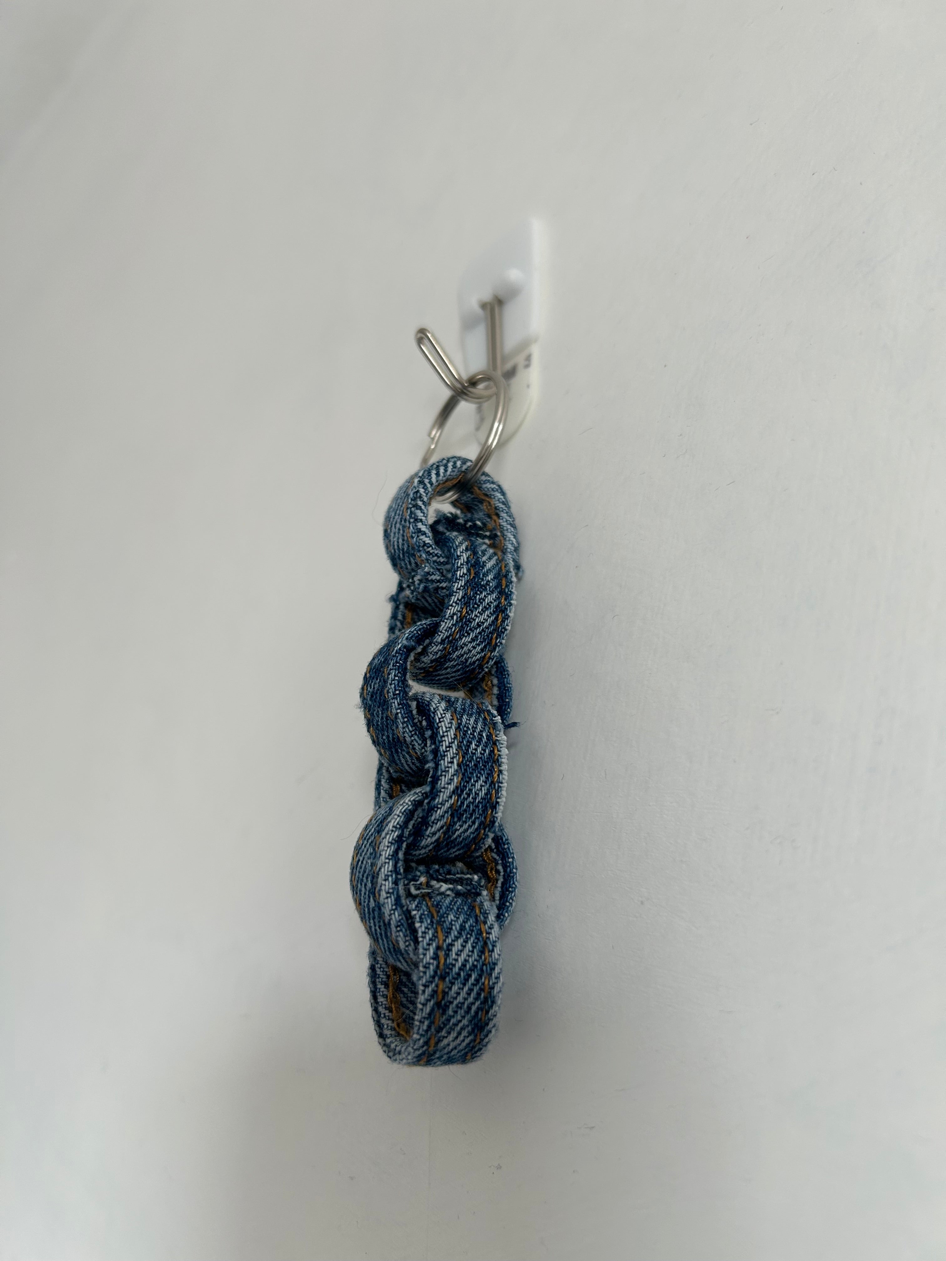 Up-cycled Blue Denim Key Ring