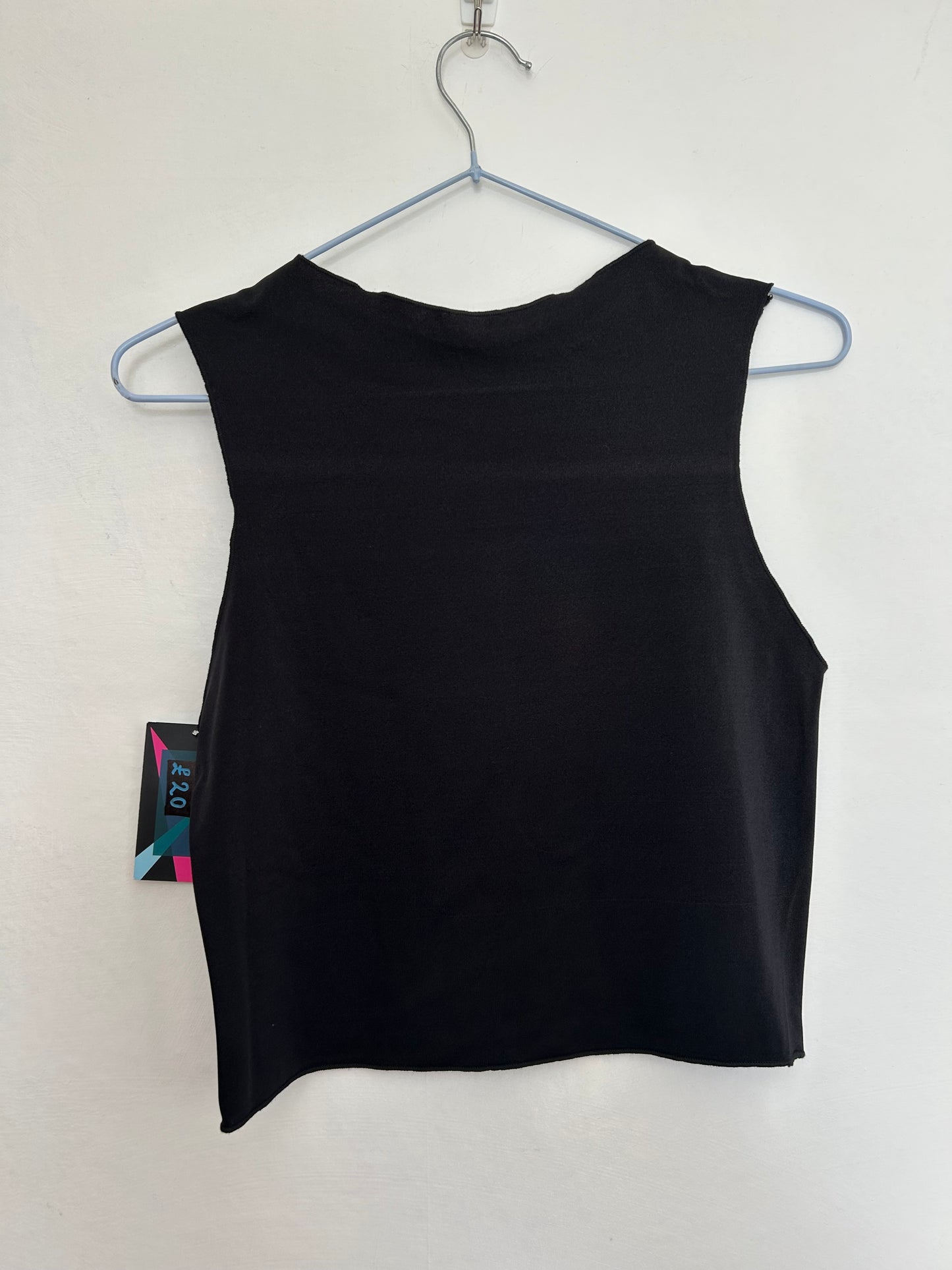 Printed Crop top | Blue Patchwork| Medium -  Large