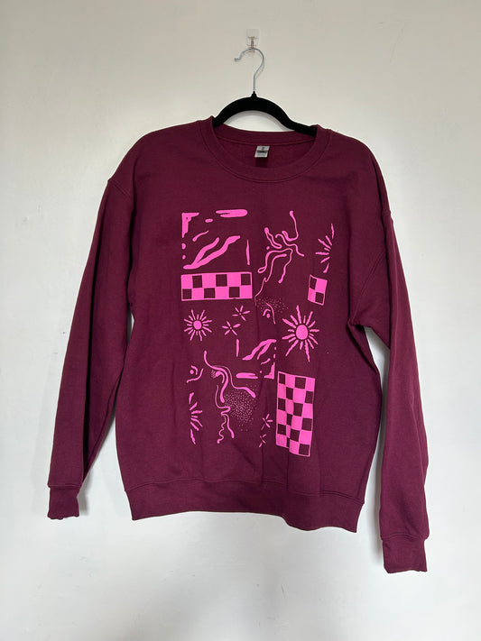 Sunshine Sweatshirt in Burgundy