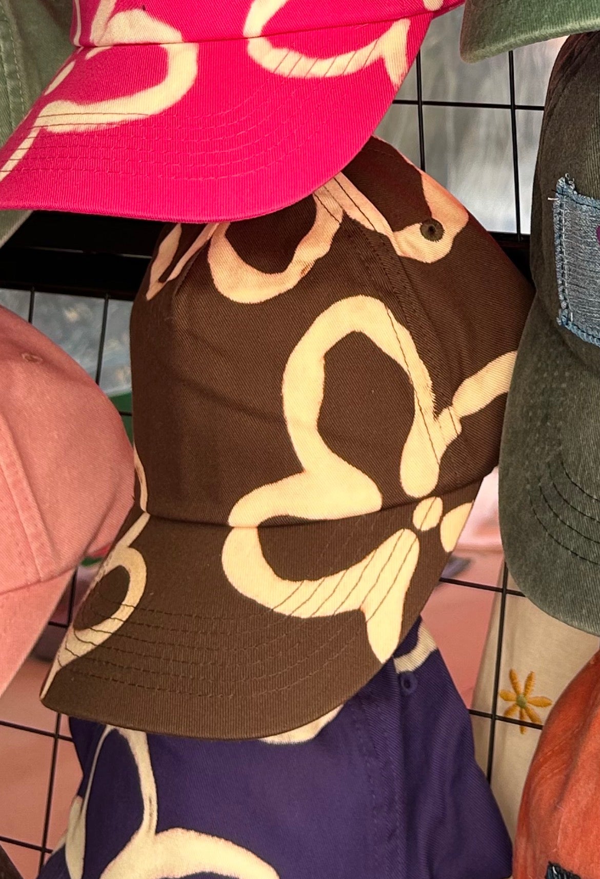 Brown flower cap