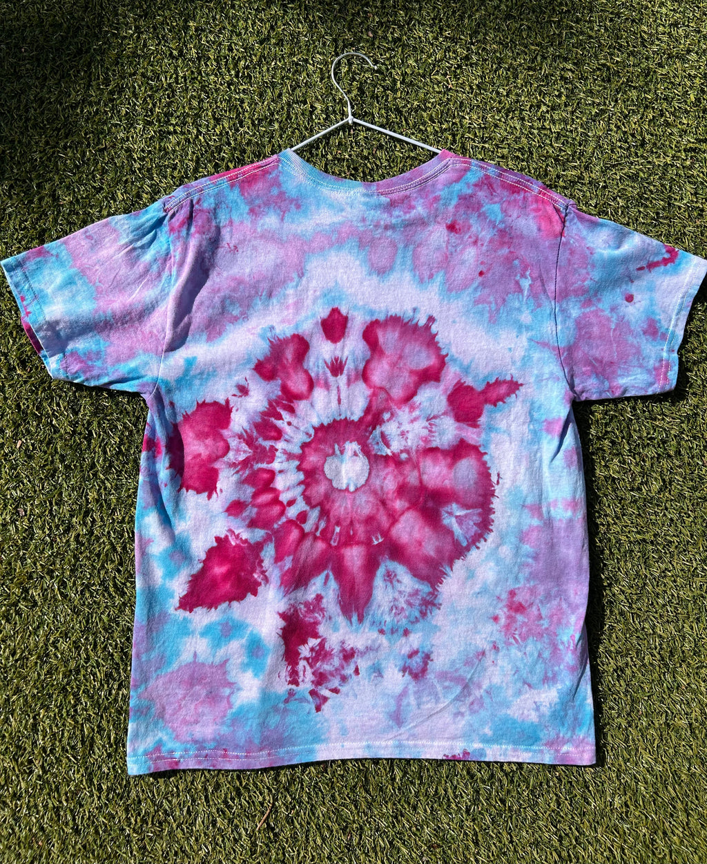 Pink/Purple Ice Dye Tee Youth