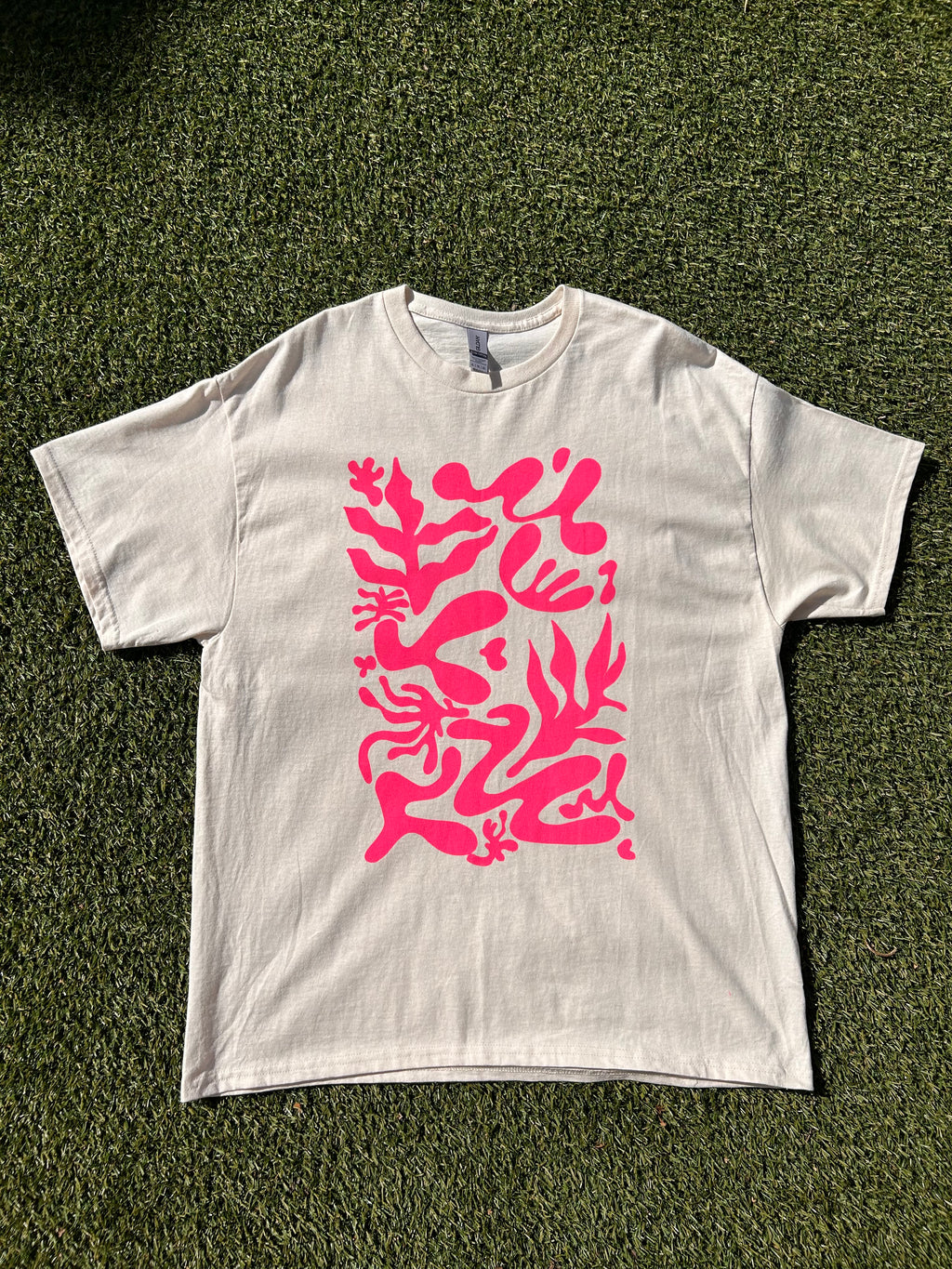 Cleo Tee in Pink/Natural