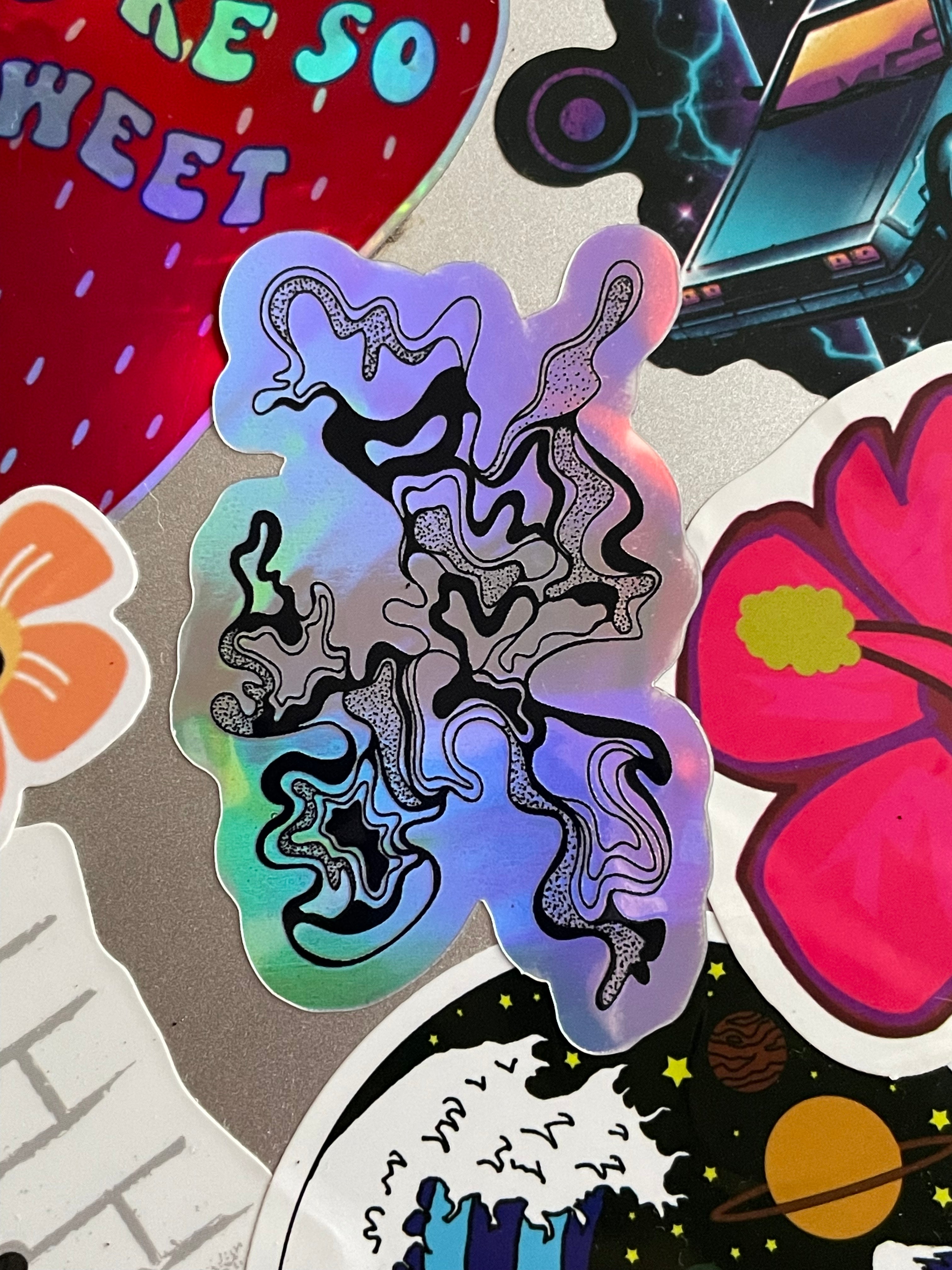 PB Swirl Holographic Sticker