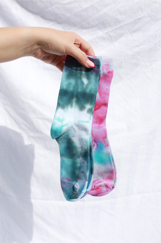 Long Ice Dye Socks Size 4-8