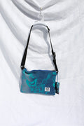 Printed Crossbody Bag | Blue and Blue Denim