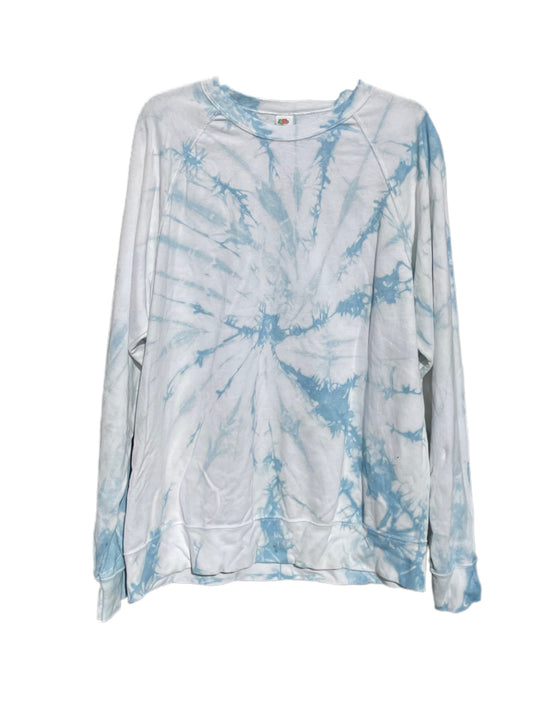 Indigo Tie- Dyed Sweatshirt | Light Blue | Medium